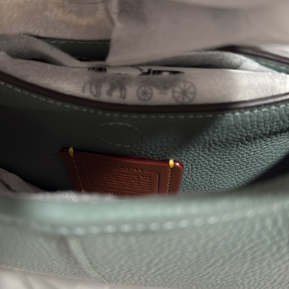 Coach Lana 23 Refined Pebble Leather/Brass/Sage Shoulder & Crossbody Bag - Picture 16 of 16